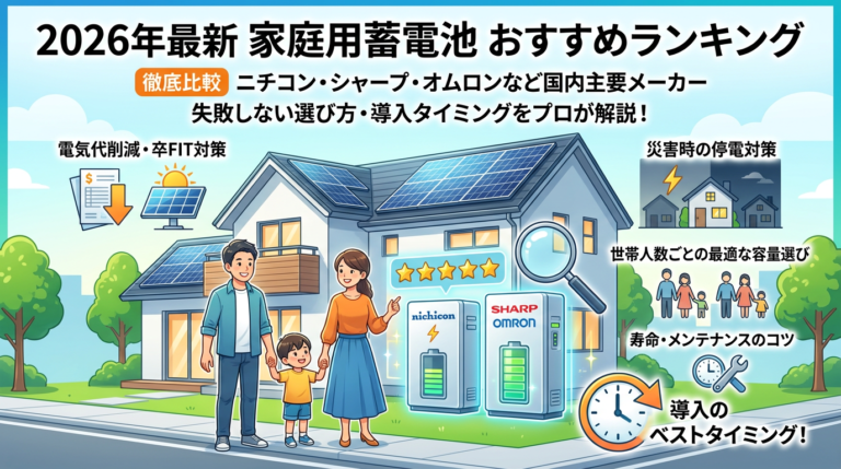 蓄電池おすすめランキング2026｜プロが本音で比較│石川企画合同会社